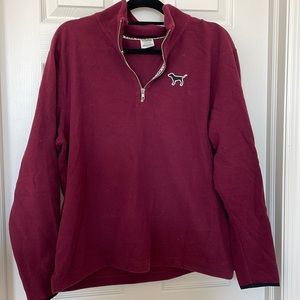 PINK fleece 1/4 zip up